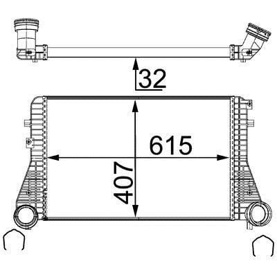 CI83000S Mahle/Behr Интеркулер