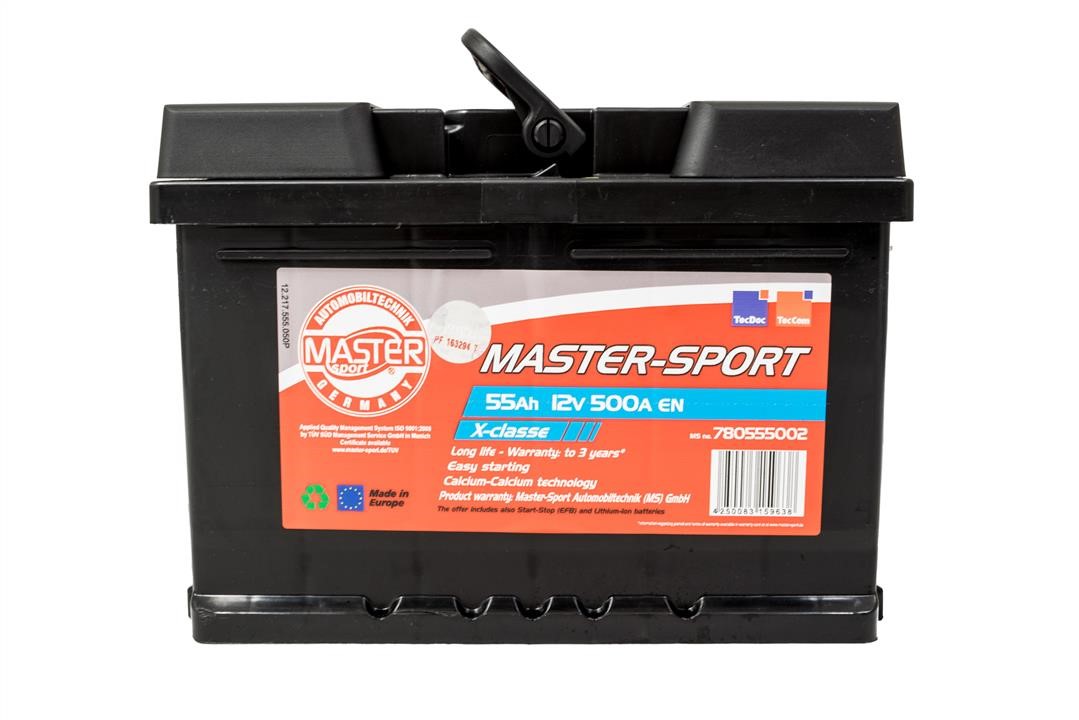 Battery Master-sport 12V 55AH 500A(EN) L+ Master-sport 780555002