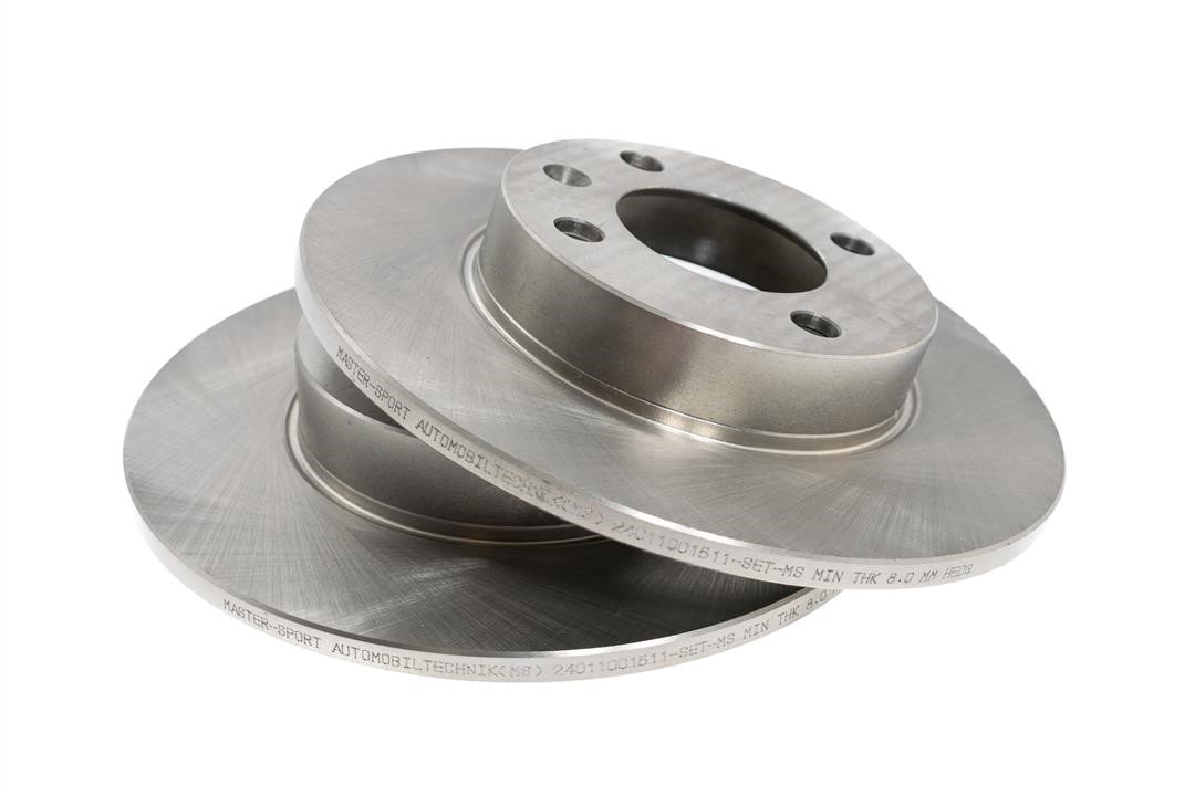 Unventilated front brake disc Master-sport 24-0110-0151-1-SET-MS