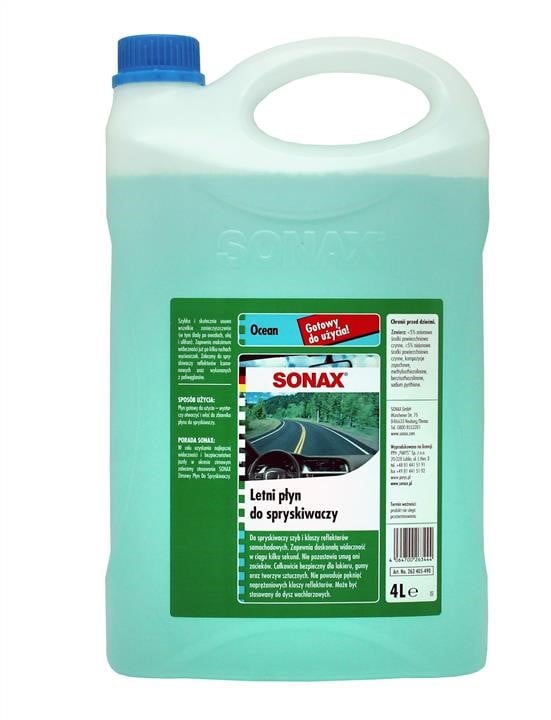 Sonax 263405 Summer windshield washer fluid, Ocean, 4l 263405: Buy near me at 2407.PL in Poland at an Affordable price!