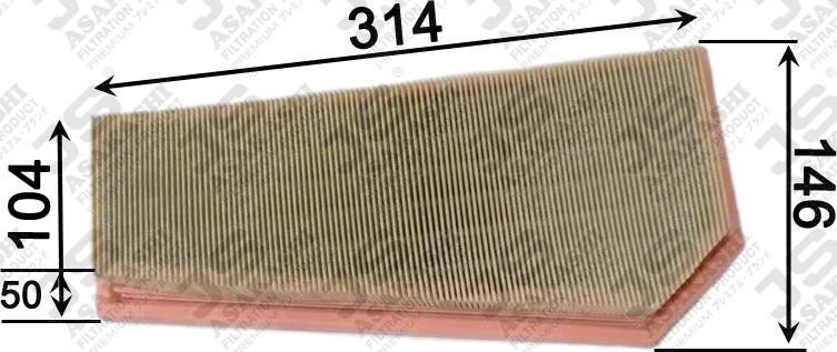 JS Asakashi A0466 Air filter A0466: Buy near me in Poland at 2407.PL - Good price!