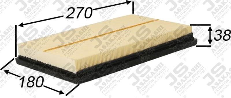 JS Asakashi A1521 Luftfilter A1521: Kaufen Sie zu einem guten Preis in Polen bei 2407.PL!