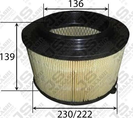 A25003 JS Asakashi Luftfilter