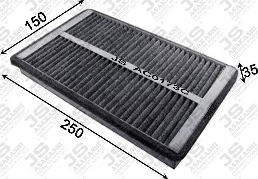 JS Asakashi AC0173C Activated Carbon Cabin Filter AC0173C: Buy near me in Poland at 2407.PL - Good price!