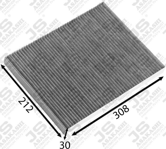 JS Asakashi AC0176C Activated Carbon Cabin Filter AC0176C: Buy near me in Poland at 2407.PL - Good price!