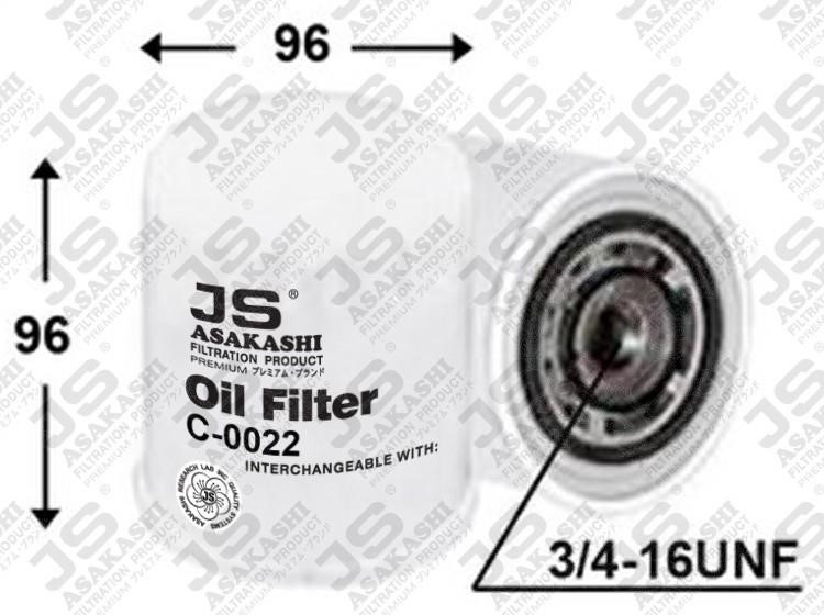 JS Asakashi C0022 Filtr oleju C0022: Dobra cena w Polsce na 2407.PL - Kup Teraz!