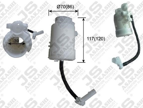 JS Asakashi FS11001 Топливный фильтр FS11001: Отличная цена - Купить в Польше на 2407.PL!