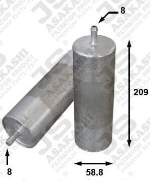 JS Asakashi FS2028 Топливный фильтр FS2028: Купить в Польше - Отличная цена на 2407.PL!