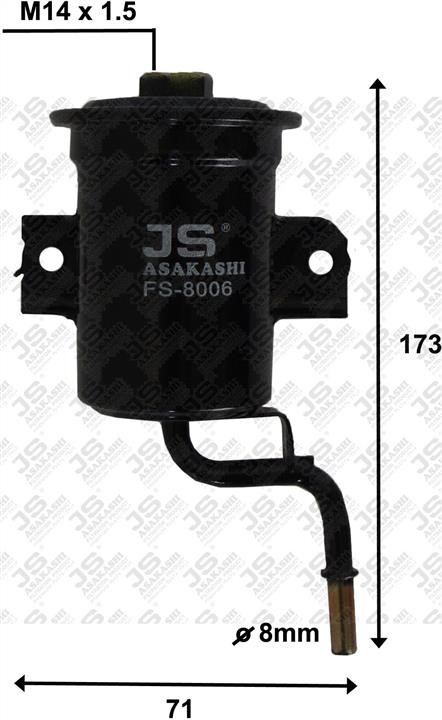 JS Asakashi FS8006 Filtr paliwa FS8006: Dobra cena w Polsce na 2407.PL - Kup Teraz!