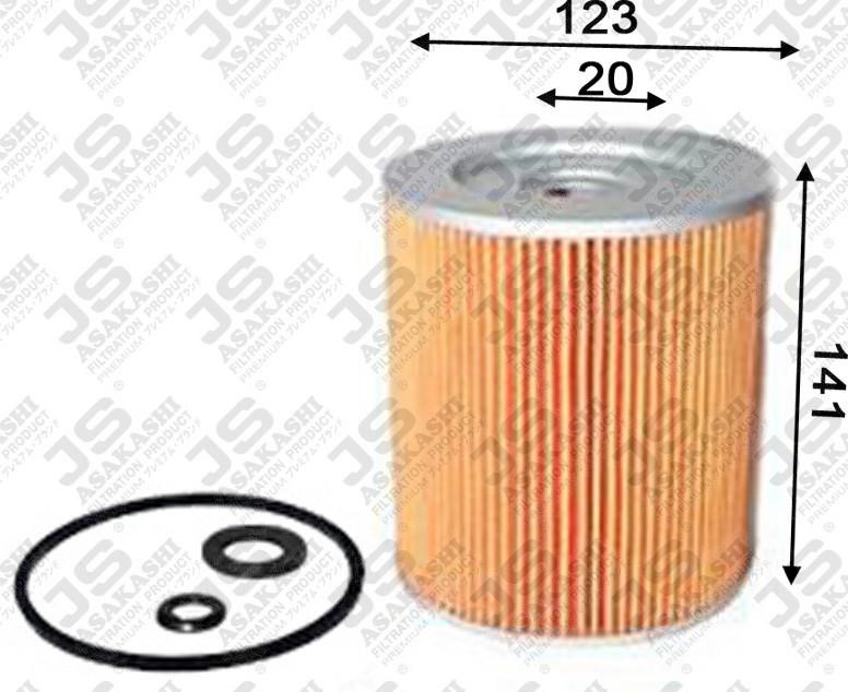 JS Asakashi OE114J Oil Filter OE114J: Buy near me in Poland at 2407.PL - Good price!