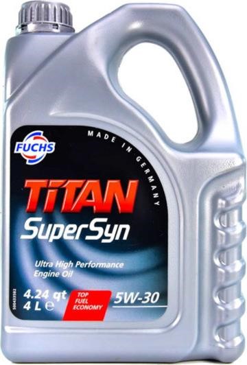 Fuchs 1096 Engine oil Fuchs TITAN SUPERSYN 5W-30, 4L 1096: Buy near me at 2407.PL in Poland at an Affordable price!