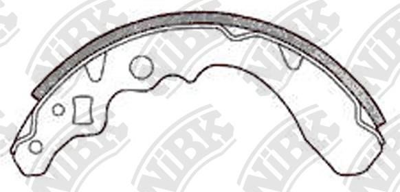 NiBK FN0027 Brake shoe set FN0027: Buy near me in Poland at 2407.PL - Good price!