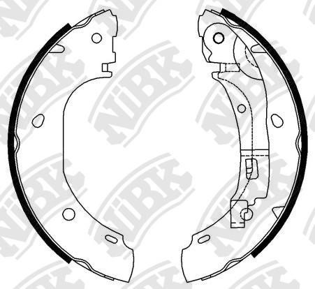 NiBK FN0585 Колодки тормозные барабанные, комплект FN0585: Отличная цена - Купить в Польше на 2407.PL!