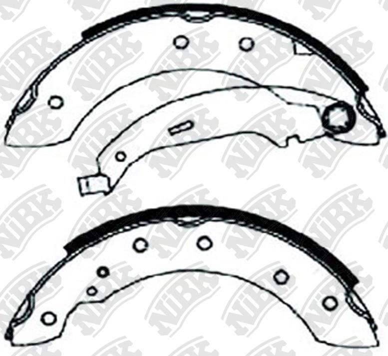 NiBK FN0602 Brake shoe set FN0602: Buy near me in Poland at 2407.PL - Good price!