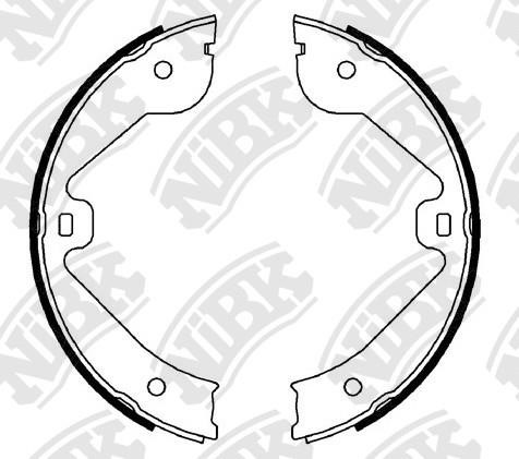 NiBK FN0638 Parking brake shoes FN0638: Buy near me in Poland at 2407.PL - Good price!