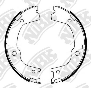 NiBK FN0664 Колодки тормозные стояночного тормоза FN0664: Отличная цена - Купить в Польше на 2407.PL!