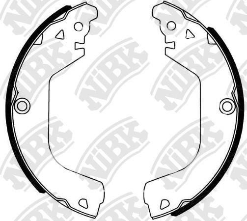 NiBK FN0665 Brake shoe set FN0665: Buy near me in Poland at 2407.PL - Good price!