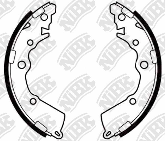 NiBK FN0674 Brake shoe set FN0674: Buy near me in Poland at 2407.PL - Good price!