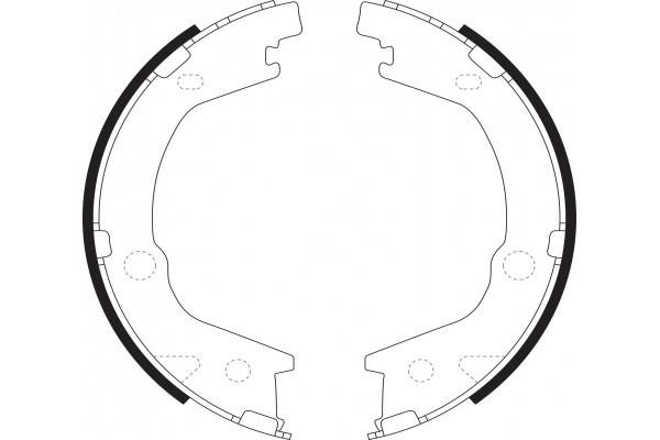 NiBK FN11004 Parking brake shoes FN11004: Buy near me in Poland at 2407.PL - Good price!