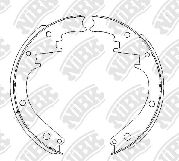 NiBK FN11097 Brake shoe set FN11097: Buy near me in Poland at 2407.PL - Good price!