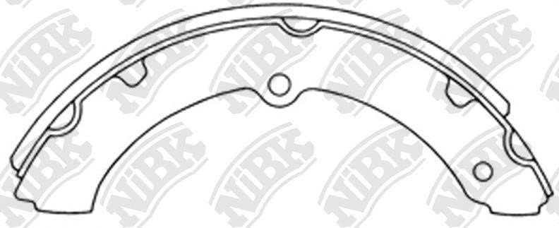 NiBK FN2294 Brake shoe set FN2294: Buy near me in Poland at 2407.PL - Good price!