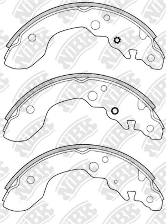 NiBK FN9955 Brake shoe set FN9955: Buy near me in Poland at 2407.PL - Good price!