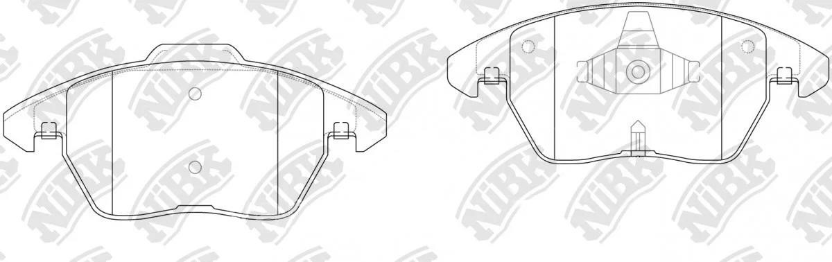 NiBK PN-0467 Гальмівні колодки, комплект PN0467: Приваблива ціна - Купити у Польщі на 2407.PL!