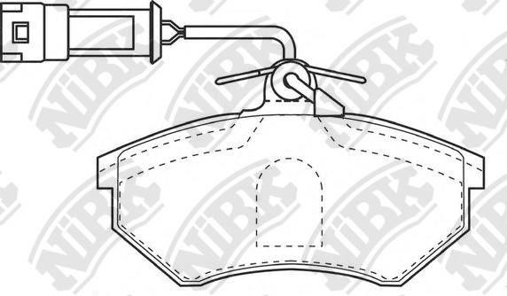 NiBK PN0018W Тормозные колодки дисковые передние, комплект PN0018W: Купить в Польше - Отличная цена на 2407.PL!