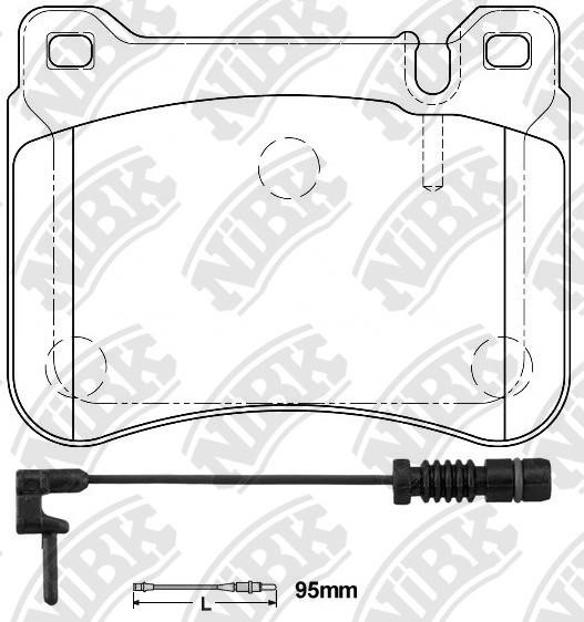 NiBK PN0037W Front disc brake pads, set PN0037W: Buy near me in Poland at 2407.PL - Good price!