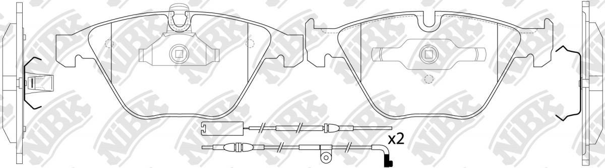 NiBK PN0222W Гальмівні колодки, комплект PN0222W: Купити у Польщі - Добра ціна на 2407.PL!