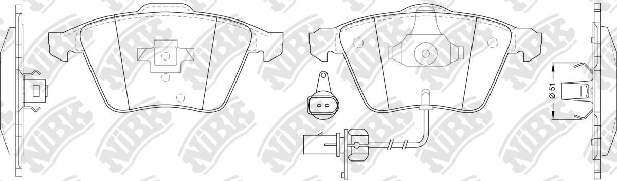 NiBK PN0352W Scheibenbremsbeläge, Set PN0352W: Kaufen Sie zu einem guten Preis in Polen bei 2407.PL!