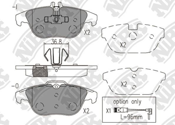 NiBK PN0460 Тормозные колодки дисковые, комплект PN0460: Отличная цена - Купить в Польше на 2407.PL!
