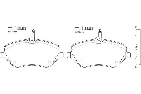 NiBK PN0470W Brake Pad Set, disc brake PN0470W: Buy near me in Poland at 2407.PL - Good price!