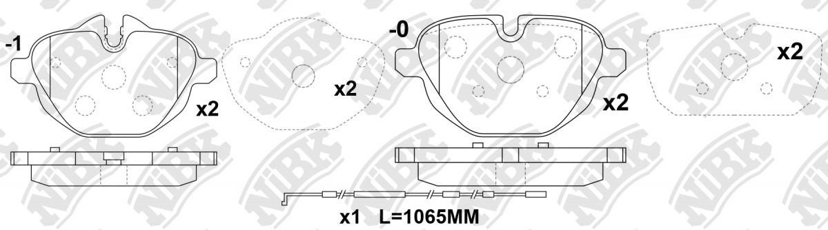 NiBK PN0546W Klocki hamulcowe przód, komplet PN0546W: Dobra cena w Polsce na 2407.PL - Kup Teraz!