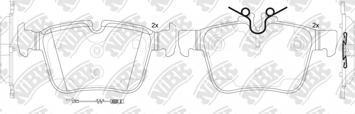 NiBK PN0575W Klocki hamulcowe tylne, komplet PN0575W: Dobra cena w Polsce na 2407.PL - Kup Teraz!