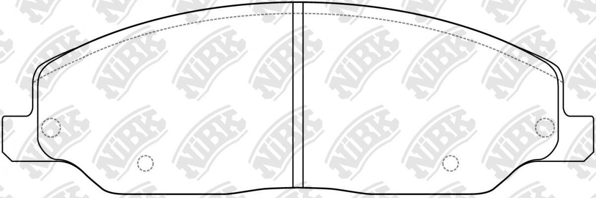 NiBK PN0614 Гальмівні колодки, комплект PN0614: Приваблива ціна - Купити у Польщі на 2407.PL!