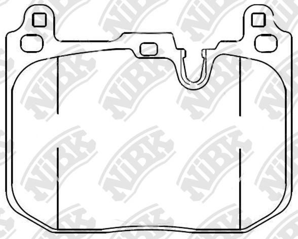 NiBK PN0672 Brake Pad Set, disc brake PN0672: Buy near me in Poland at 2407.PL - Good price!