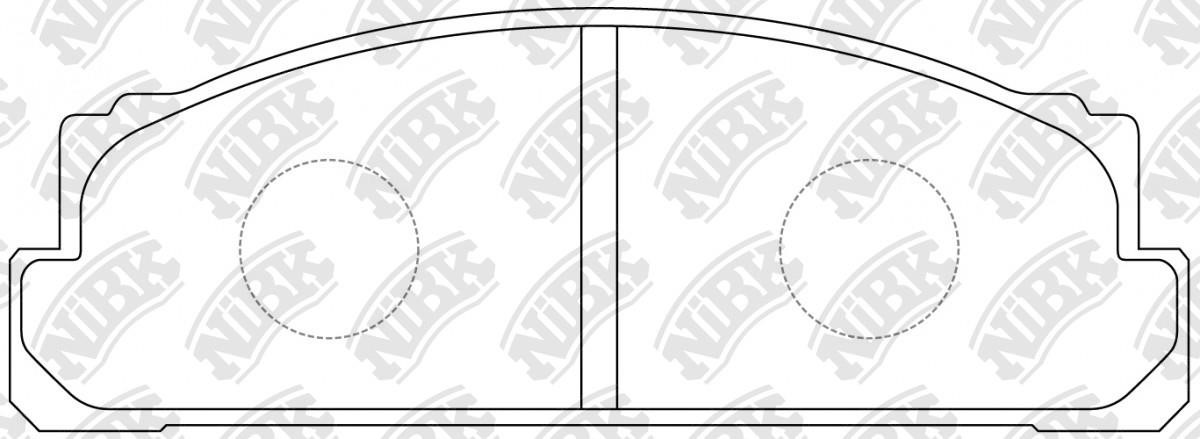 NiBK PN1022 Scheibenbremsbeläge, Set PN1022: Kaufen Sie zu einem guten Preis in Polen bei 2407.PL!