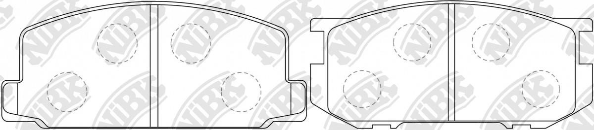 NiBK PN1067 Klocki hamulcowe, zestaw PN1067: Dobra cena w Polsce na 2407.PL - Kup Teraz!