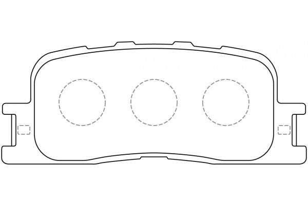 PN1458 NiBK Brake pad set
