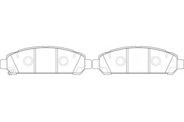 NiBK PN21003 Front disc brake pads, set PN21003: Buy near me in Poland at 2407.PL - Good price!