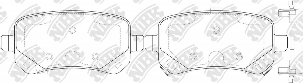 NiBK PN53002 Brake Pad Set, disc brake PN53002: Buy near me in Poland at 2407.PL - Good price!