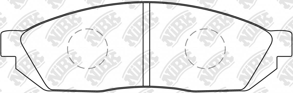 NiBK PN9124 Гальмівні колодки, комплект PN9124: Приваблива ціна - Купити у Польщі на 2407.PL!