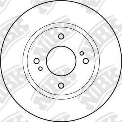 NiBK RN1817 Rear brake disc, non-ventilated RN1817: Buy near me at 2407.PL in Poland at an Affordable price!