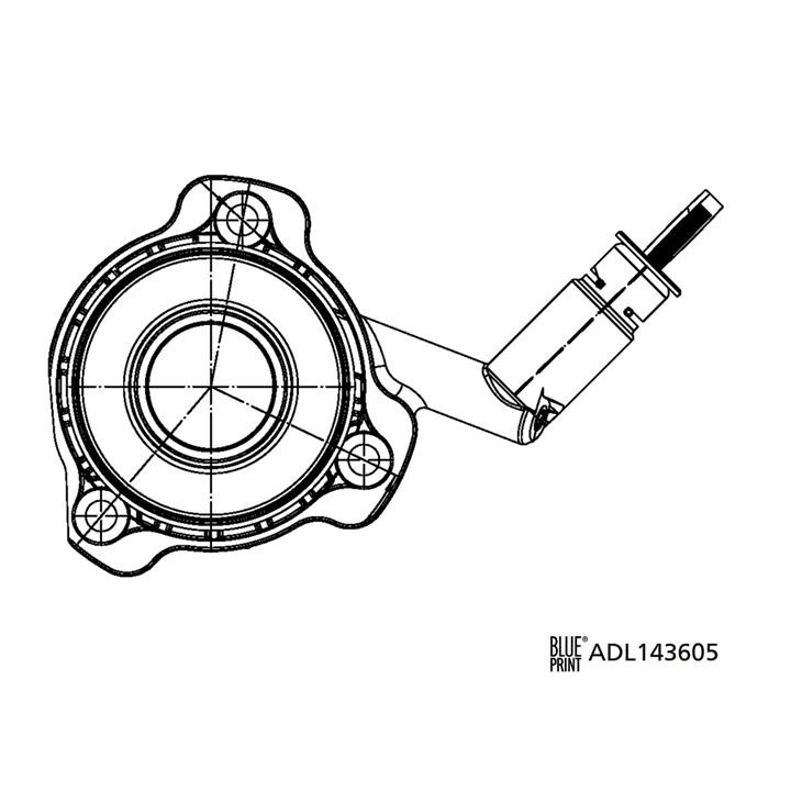 Blue Print ADL143605 Central Slave Cylinder, clutch ADL143605: Buy near me at 2407.PL in Poland at an Affordable price! ADL143605 Blue Print Central Slave Cylinder, clutch