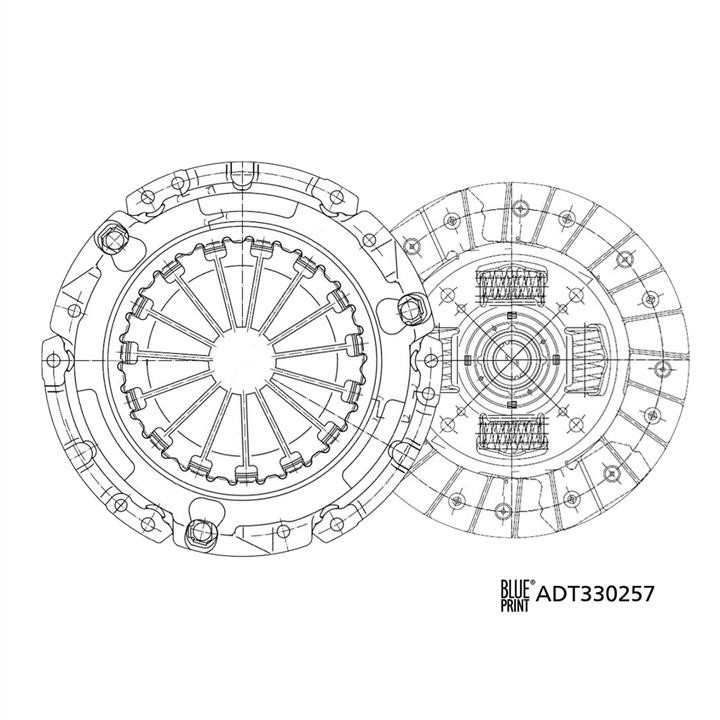 Blue Print ADT330257 Clutch kit ADT330257: Buy near me in Poland at 2407.PL - Good price!