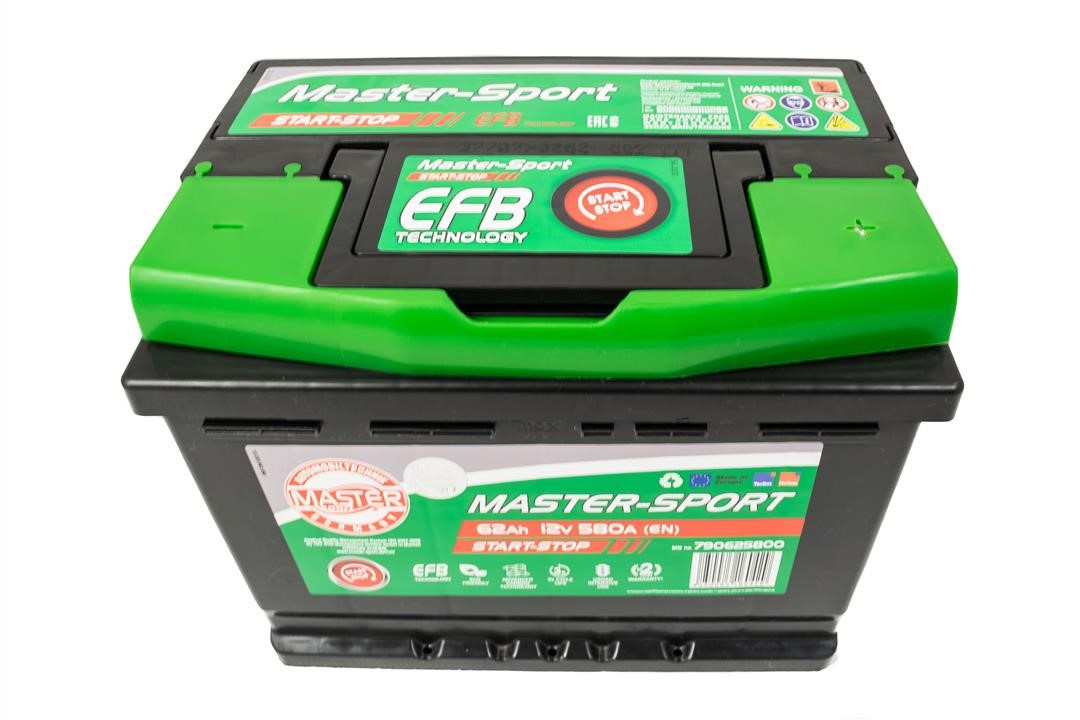 Master-sport 790625800 Battery Master-sport 12V 62AH 580A(EN) R+ 790625800: Buy near me in Poland at 2407.PL - Good price!
