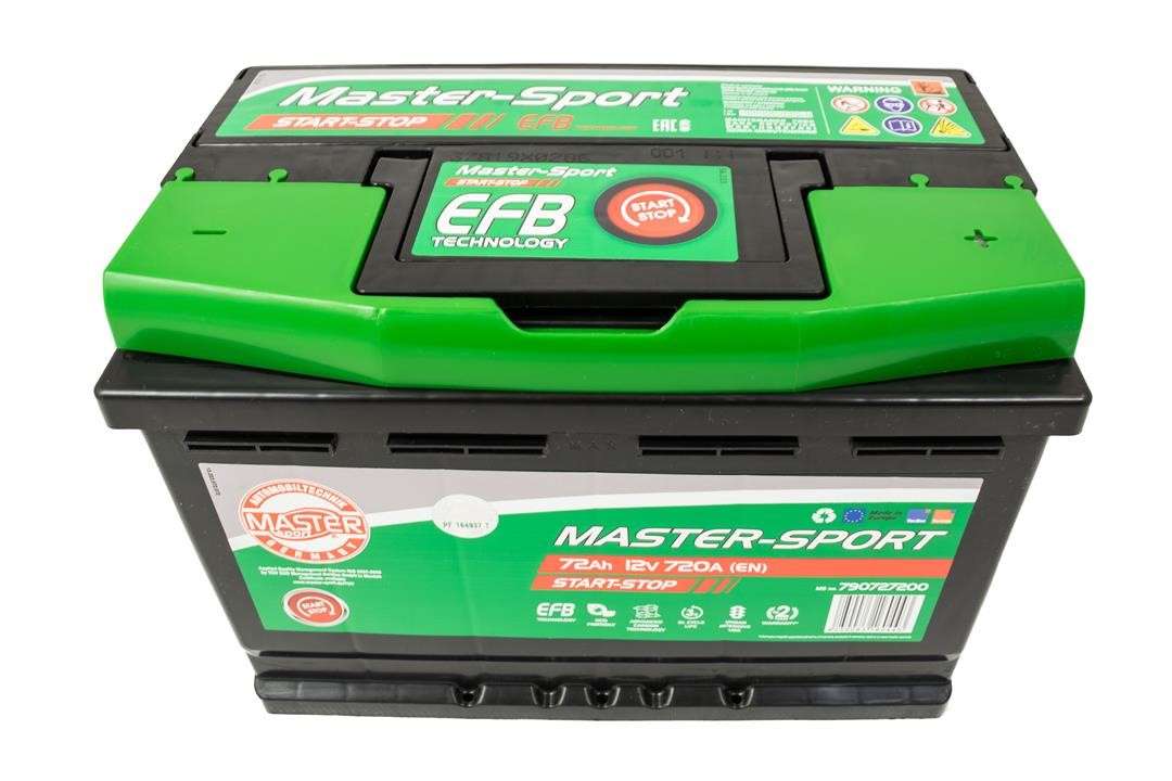 Master-sport 790727200 Battery Master-sport 12V 72AH 720A(EN) R+ 790727200: Buy near me in Poland at 2407.PL - Good price!