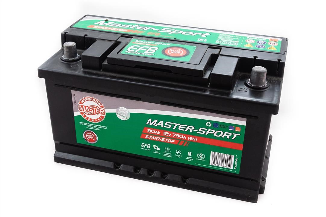 Master-sport 790807300 Battery Master-sport 12V 80AH 730A(EN) R+ 790807300: Buy near me in Poland at 2407.PL - Good price!