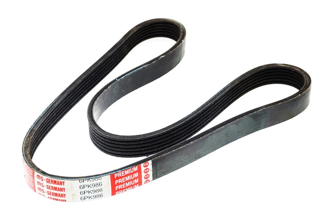 Master-sport 6PK986-PCS-MS V-ribbed belt 6PK986 6PK986PCSMS: Buy near me in Poland at 2407.PL - Good price!